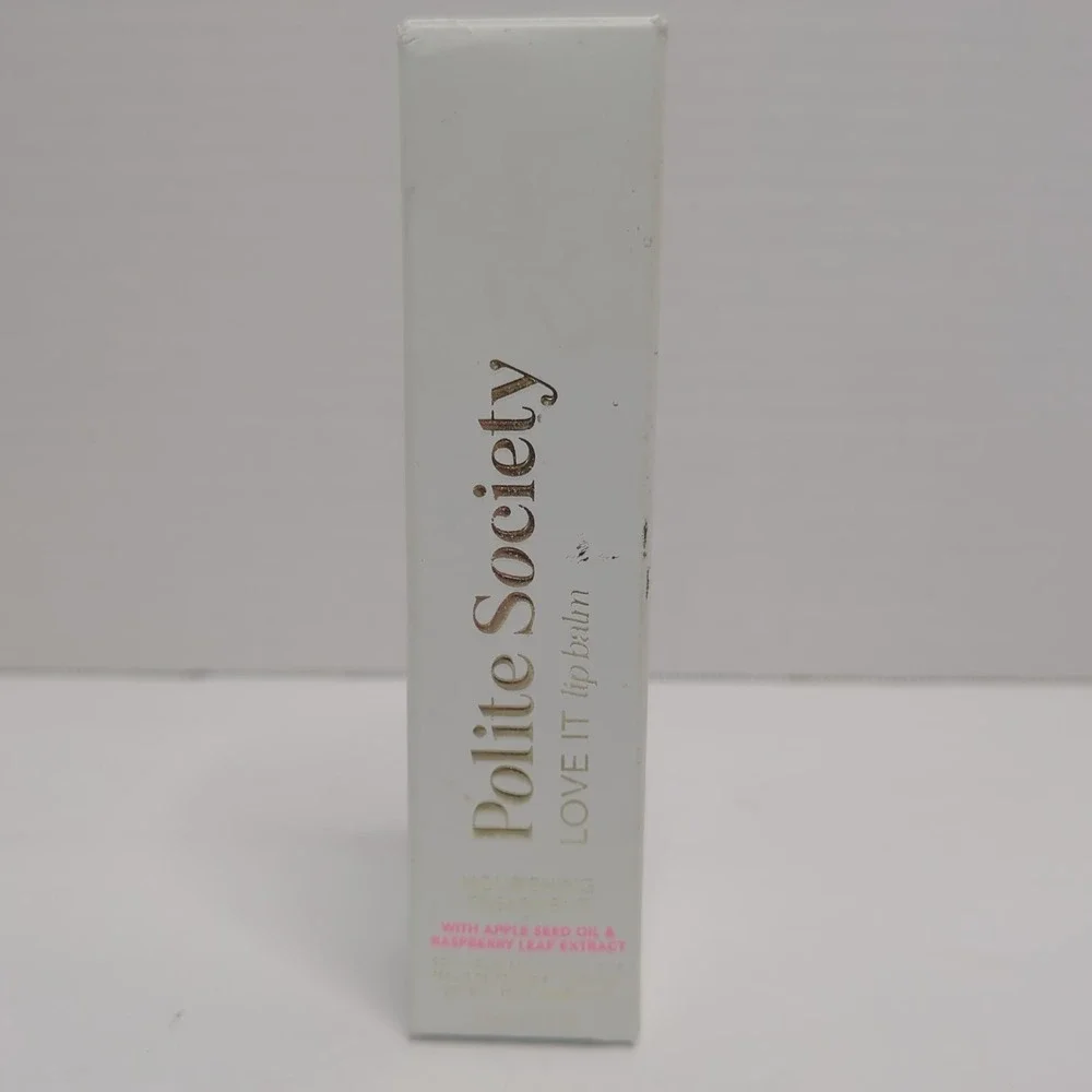 Polite Society LOVE IT Lip Balm Daily Nude Nourishing Plumper  w/ Apple Seed Oil